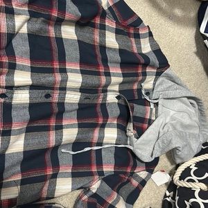 pacsun flannel hoodie
